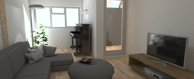 Residence at Streatham London Lounge by Stella Kordista RIBA Architect