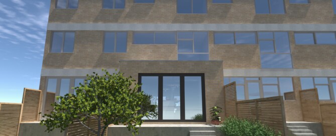 Residence at Streatham - Proposed Rear - Stella Kordista RIBA Architect