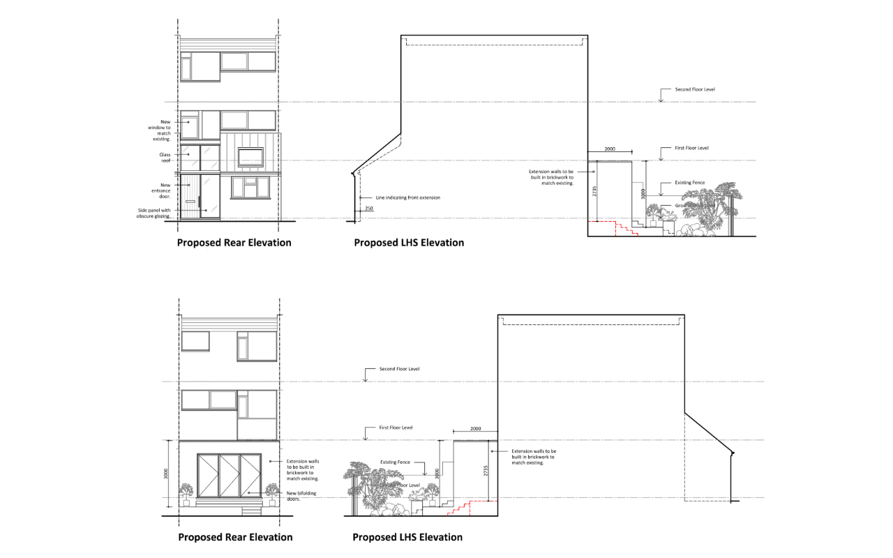 Residence at Streatham London Architectural Plans Elevations by Stella Kordista RIBA Architect Residence at Streatham London Architectural Plans Elevations by Stella Kordista RIBA Architect