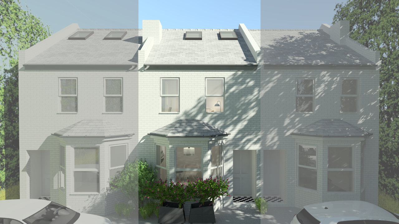 Residence in Teddington, London – 3D Modelling & Rendering of Front Elevation Proposed – Designed by Stella Kordista RIBA and ARB Architect Residence in Teddington, London - 3D Modelling & Rendering of Front Elevation Proposed - Designed by Stella Kordista RIBA and ARB Architect